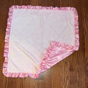 Beautiful pink plush blanket